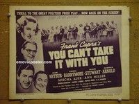Y394 YOU CAN'T TAKE IT WITH YOU title lobby card R48 Frank Capra