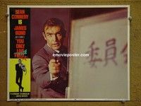 ZZ36 YOU ONLY LIVE TWICE lobby card #7 '67 Sean Connery w/gun!