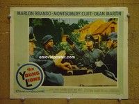 ZZ40 YOUNG LIONS lobby card #5 '58 Marlon Brando as Nazi