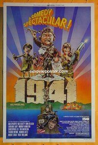 A008 1941 style F one-sheet movie poster '79 Spielberg, John Belushi