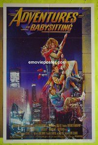 A032 ADVENTURES IN BABYSITTING one-sheet movie poster '87 Elizabeth Shue