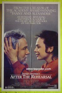 A038 AFTER THE REHEARSAL one-sheet movie poster '84 Ingmar Bergman