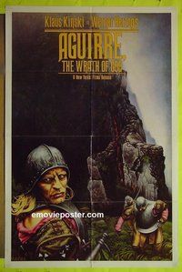 A041 AGUIRRE, THE WRATH OF GOD teaser one-sheet movie poster '72 Kinski
