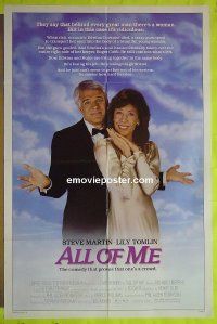 A047 ALL OF ME one-sheet movie poster '84 Steve Martin, Lily Tomlin