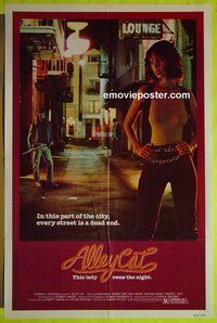 A053 ALLEY CAT one-sheet movie poster '84 sexy crime fighter!