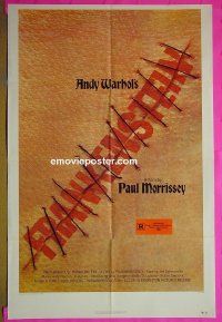 A073 ANDY WARHOL'S FRANKENSTEIN one-sheet movie poster '74 3D
