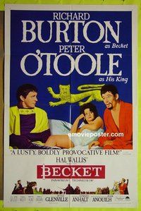 A100 BECKET style B one-sheet movie poster '64 Richard Burton, O'Toole