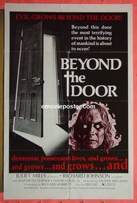 A105 BEYOND THE DOOR one-sheet movie poster '74 Juliet Mills