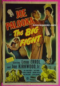 A108 BIG FIGHT one-sheet movie poster '49 Joe Palooka, boxing!