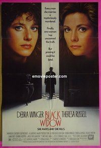A113 BLACK WIDOW one-sheet movie poster '87 Winger, Russell