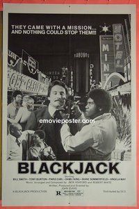 A114 BLACKJACK one-sheet movie poster '78 blaxploitation!