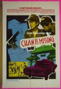 A148 CHAN IS MISSING one-sheet movie poster '82 Wayne Wang