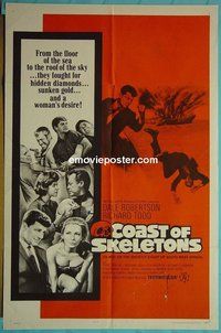A168 COAST OF SKELETONS one-sheet movie poster '65 Dale Robertson
