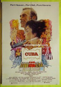 A200 CUBA one-sheet movie poster '79 Sean Connery in Havana!