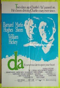 A206 DA one-sheet movie poster '88 Barnard Hughes, Martin Sheen