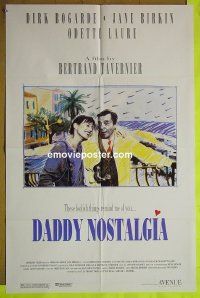 A208 DADDY NOSTALGIA one-sheet movie poster '90 Bertrand Tavernier