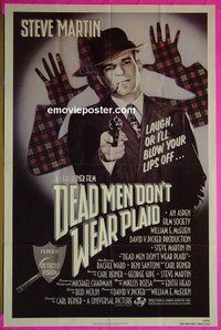 A242 DEAD MEN DON'T WEAR PLAID one-sheet movie poster '82 Martin