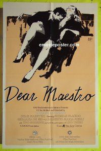 A251 DEAR MAESTRO one-sheet movie poster '83 Michele Placido