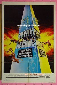 A255 DEATH MACHINES one-sheet movie poster '76 Marchini, Chong