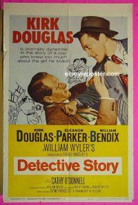 A277 DETECTIVE STORY one-sheet movie poster R60 Kirk Douglas, Parker