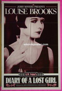 A287 DIARY OF A LOST GIRL one-sheet movie poster R82 Louise Brooks