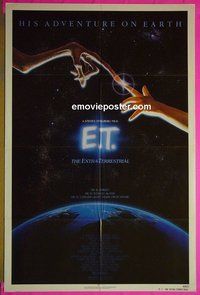 A350 ET one-sheet movie poster '82 Steven Spielberg, Drew Barrymore