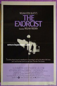 A355 EXORCIST one-sheet movie poster '74 Friedkin, Von Sydow