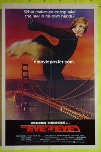 A358 EYE FOR AN EYE one-sheet movie poster '81 Chuck Norris
