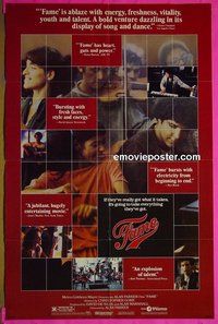 A364 FAME style B one-sheet movie poster '80 Alan Parker, Irene Cara