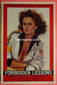 A392 FORBIDDEN LESSONS one-sheet movie poster 1982 teacher sex!