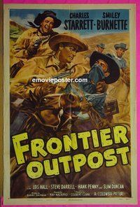 A406 FRONTIER OUTPOST one-sheet movie poster '49 Charles Starrett
