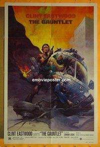 A416 GAUNTLET one-sheet movie poster '77 Eastwood, Frazetta art!