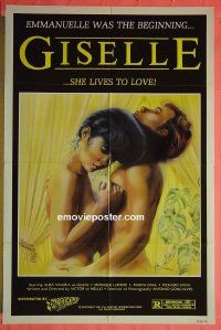 A424 GISELLE one-sheet movie poster '81 sexploitation, lives to love!