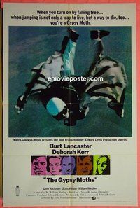 A465 GYPSY MOTHS style B one-sheet movie poster '69 Burt Lancaster