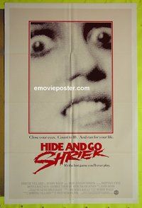 A529 HIDE & GO SHRIEK one-sheet movie poster '87 Frye, Baltron