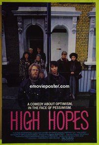 A532 HIGH HOPES one-sheet movie poster '88 Mike Leigh, Philip Davis
