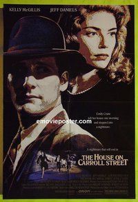A578 HOUSE ON CARROLL STREET one-sheet movie poster '88 House Un-American