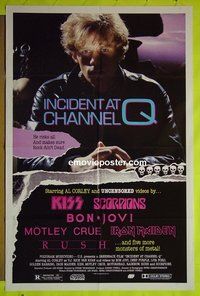 A620 INCIDENT AT CHANNEL Q one-sheet movie poster '86 music videos!