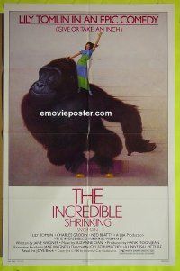 A623 INCREDIBLE SHRINKING WOMAN style B one-sheet movie poster '80 Tomlin