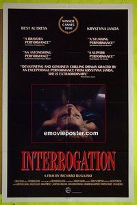 A633 INTERROGATION int'l one-sheet movie poster '82 Janda, Ferency