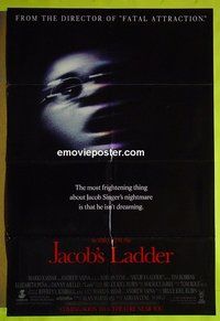 A650 JACOB'S LADDER int'l advance one-sheet movie poster '90 Tim Robbins