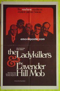 A696 LADYKILLERS/LAVENDER HILL MOB one-sheet movie poster '70s