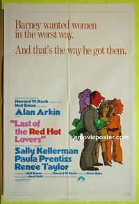 A710 LAST OF THE RED HOT LOVERS one-sheet movie poster '72 Neil Simon