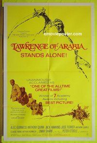 A717 LAWRENCE OF ARABIA one-sheet movie poster R70 Peter O'Toole