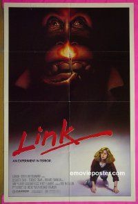 A727 LINK one-sheet movie poster '86 Elisabeth Shue, Terence Stamp