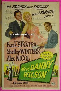 A779 MEET DANNY WILSON one-sheet movie poster '51 Frank Sinatra, Winters