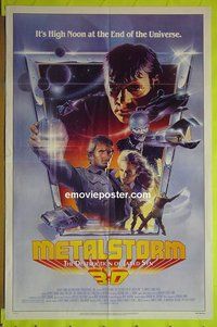 A789 METALSTORM one-sheet movie poster '83 3D, Charles Band