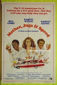 A842 MOTHER, JUGS & SPEED style B one-sheet movie poster '76 R. Welch