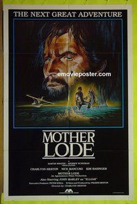A840 MOTHER LODE int'l one-sheet movie poster '82 Charlton Heston