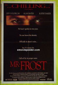 A850 MR FROST one-sheet movie poster '89 Jeff Goldblum, Alan Bates